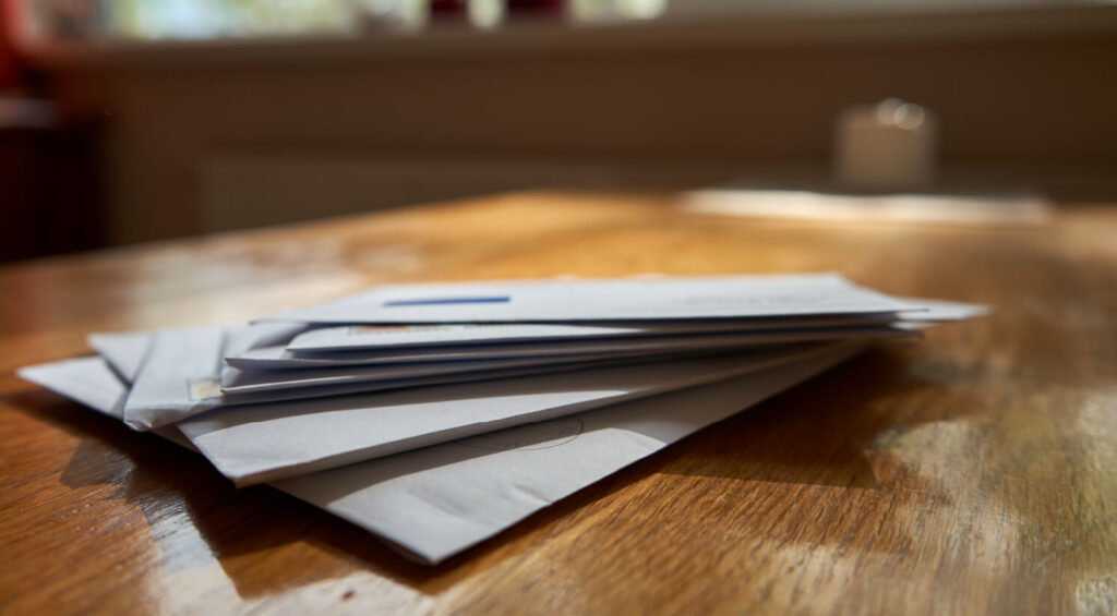 documents on a table